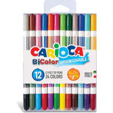 Carioca Bi-Color 12 kpl kaksipäinen tussi