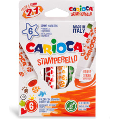 Carioca Stamperello Stamp Marker 6 kpl tussi