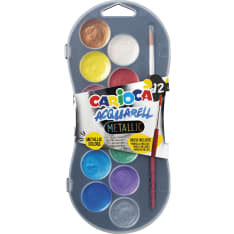 Carioca Watercolor Metallic Plastic case 12pcs