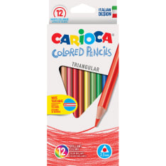 Carioca 12 kpl kolmikulmainen puuvärikynä
