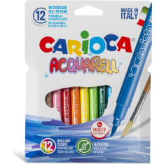 Carioca Acquarell 12 kpl kapea sivellinkärkinen tussi