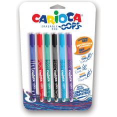 Carioca Oops 6 kpl poispyyhittävä mustekynä