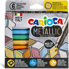 Carioca Metallic Maxi 6kpl huopatussi