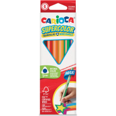 Carioca Supercolor Maxi 6 kpl kolmikulmainen puuvärikynä