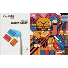 CARIOCA Plus 24 kpl akvarelliväri