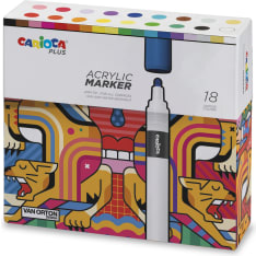 CARIOCA Plus Acrylic Marker 18 kpl maalikynä