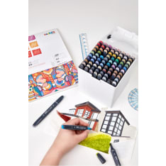 Carioca Plus Sketch Marker 80pcs ink