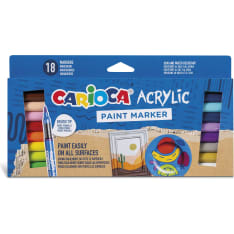 Carioca Acrylic Paint Marker 18pcs box