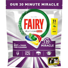 Fairy Platinum Plus All in One 30 Minute Miracle 31kpl container tablet