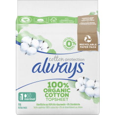 Alwaus Cotton Normal S1 Wings 11 kpl terveysside