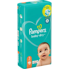Pampers Baby-Dry S3 6-10 kg 54 kpl teippivaippa
