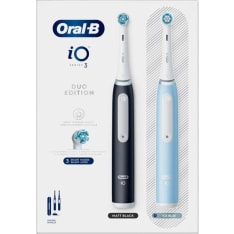 ORAL-B iO3DUO black/blue double frame electric toothbrush