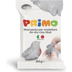 Primo muovailumassa 250g glitter hopea ilmassa kovettuva