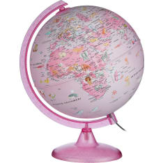 Tecnodidattica Pink Zoo 25cm karttapallo