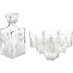 Bormioli Selecta 7 osainen whisky-setti
