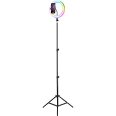 Cellularline Selfie Ring Pro 10" multicolor LED-rengasvalo