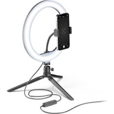 Cellularline Selfie Ring 10" multicolor LED-rengasvalo