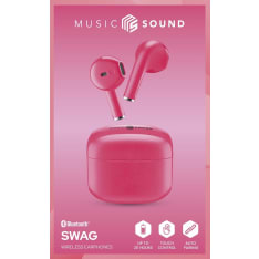MusicSound Swag TWS bluetooth kuulokkeet pinkki
