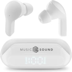 MusicSound Slide TWS kuulokkeet valkoinen