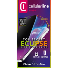 Cellularline Eclipse irrotettava iPhone 16 Pro yksityisyyssuojakalvo