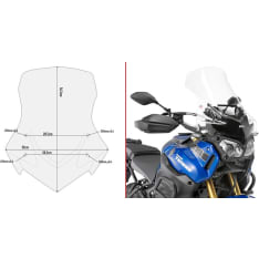 Givi Specific screen, transp. 56,5 x 50 cm (H x W) XT1200ZE Super Tenerè (14)