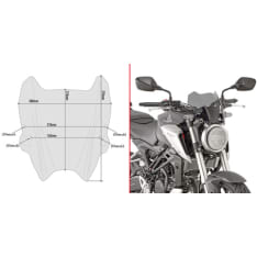 GIVI SPECIFIC SCREEN HONDA CB125R