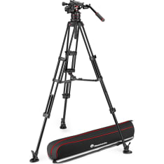 Manfrotto Nitrotech 612 + Alu Twin MS keskijakaja jalusta