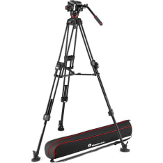 Manfrotto Video Kit 504X Fluid + 645 Fast Twin Aluminum tripod set