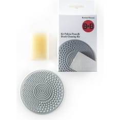 BB brush cleaning set with soap and base
