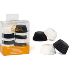 Decora black and white mini muffin pan