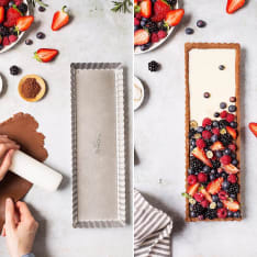 Loose-bottom Pie pan, rectangle