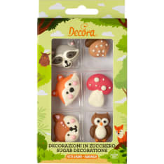 Edible decoration, Forest animals