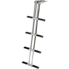 Osculati Diver telescopic 4-step black ladder