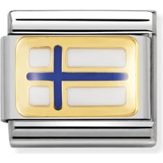 Nomination Classic 030234/04 flag finland piece