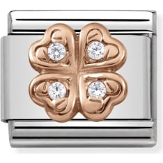 Nomination Classic 430302/04 four-leaf clover piece