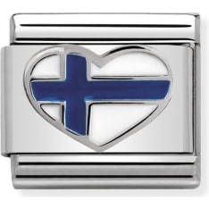 Nomination Composable Classic Finland Heart Piece