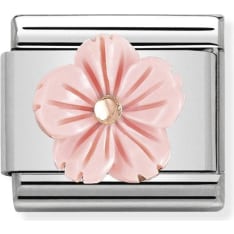 Nomination Classic 430510/03 flower rose coral pala