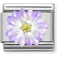 Nomination Classic 330321/03 purple flower pala