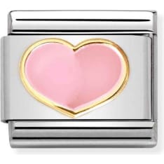 Nomination Classic 030283/21 pink heart piece
