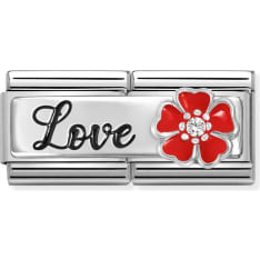 Nomination Classic double 330734/14 love  flower pala