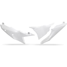 UFO Side number plates SX/SX-F 125-450 23- White 042