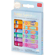 Legami 6 pcs-teddy's superpower mini highlighters
