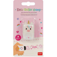 Single-horn decorative roller stamp