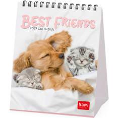Legami Best Friends 12 x 14,5 cm pöytäkalenteri 2027