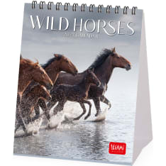 Legami Wild Horses 12 x 14,5 cm pöytäkalenteri 2027