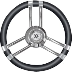 Osculati C SS/ 350mm black steering wheel
