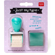 Legami Just My Type Rotating Stamp With Ink Pad