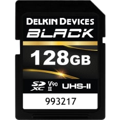 Delkin SDXC BLACK Rugged UHS-II R300/W250 (V90) 128GB (new)