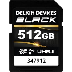 Delkin SDXC BLACK Rugged UHS-II R300/W250 (V90) 512GB (new) SD