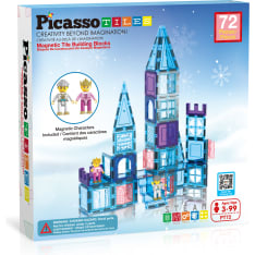PicassoTiles magneettinen rakennussetti 72 osaa, talviteema